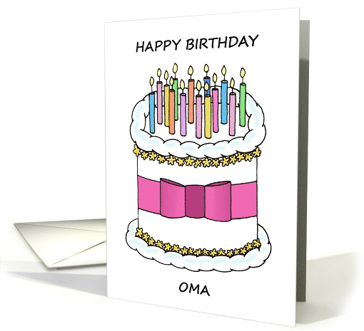 Happy Bithday Oma German Grandmother card (1879416)