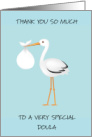 Thank You to Doula Stork and Baby card