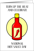 National Hot Sauce Day January 22nd card