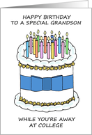 Happy Birthday Grandson Away at College card