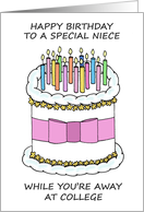 Happy Birthday Niece Away at College card