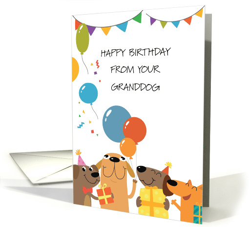 Happy Birthday from Your Granddog card (1880970)