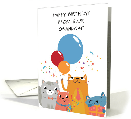 Happy Birthday from Your Grandcat card (1880972)