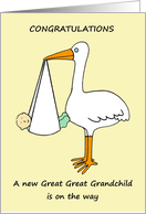 Congratulations a New Great Great Granchild is on the Way card