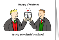 Happy Christmas to Gay Husband card