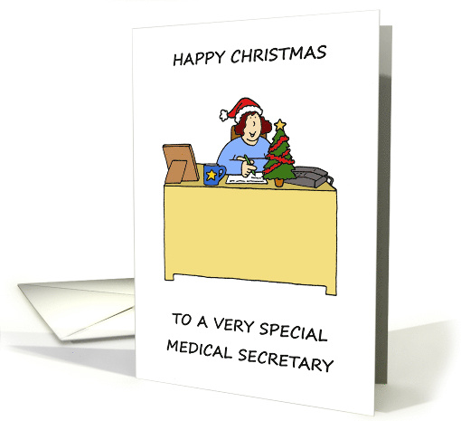 Happy Christmas to Medical Secretary card (1887232)