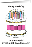 Happy Birthday to Great Great Granddaughter card