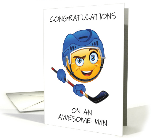 Congratulations on Ice Hockey Win card (1890828)