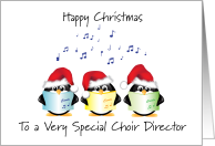 Happy Christmas to Choir Director card