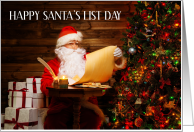 Santa’s List Day December 4th card