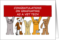 Congratulations on Graduating as a Vet Tech card