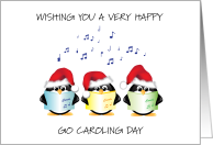 Go Caroling Day December 20th card