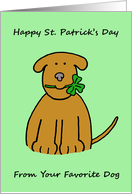 Happy St Patrick’s Day from Pet to Student Away at College card