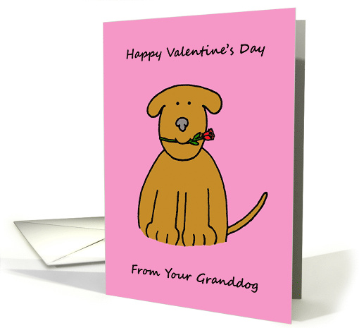 Happy Valentine's Day from Granddog card (1895378)