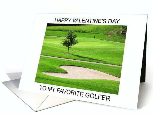 Happy Valentine's Day to Golfer card (1897344)