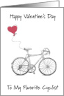 Happy Valentine’s Day for Cyclist card