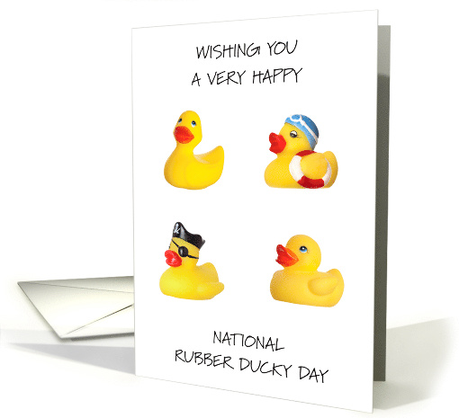 National Rubber Ducky Day January 13th card (1897468)