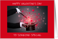 Happy Valentine’s Day for Magician card