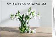 National Snowdrop Day February 8th card