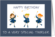 Happy Birthday to Baton Twirler card