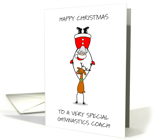 Happy Christmas to Gymnastics Coach card (1908260)