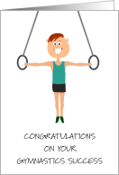 Congratuations on Gymnastics Success for Him card