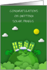Congratulations on Solar Panels card
