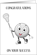 Congratulations on Lacrosse Success card