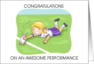 Congratulations to Female Rugby Player card