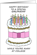 Happy Birthday to Girlfriend Away at College card