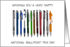 National Ballpoint Pen Day June 10th card