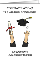 Congratulations Granddaughter Graduate Speech Therapist card