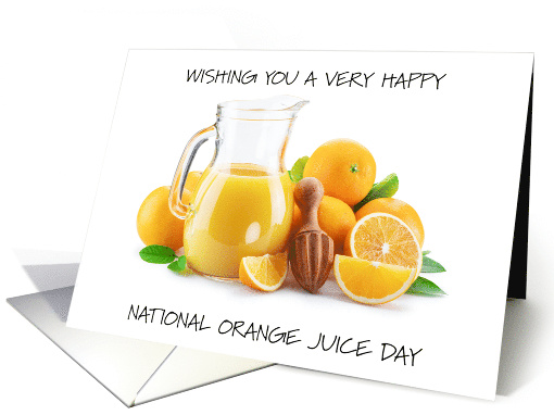 National Orange Juice Day May 4th card (1922002)