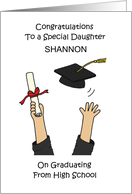 Congratulations to Daughter on Graduation from High School card