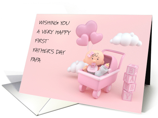Happy First Father's Day Papa card (1923100)