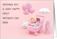 Happy First Father’s Day Papa card