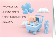 Happy First Father’s Day Gramps card