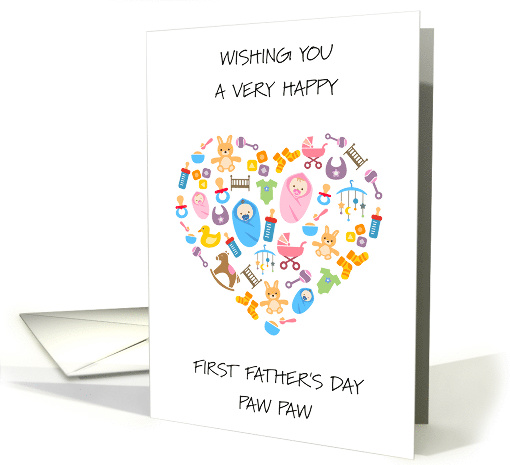 Happy First Father's Day Paw Paw card (1923368)