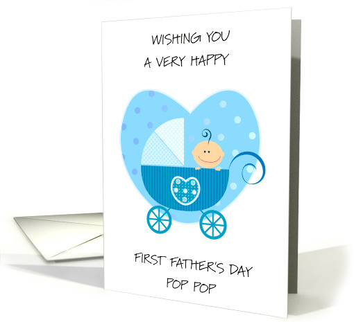 Happy First Father's Day Pop Pop card (1923378)