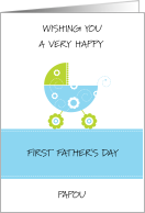 Happy First Father’s Day Papou card