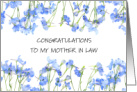 Congratulations to Mother in Law card