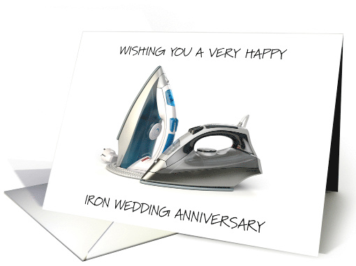 6th Iron Wedding Anniversary Two Irons card (1929200)
