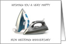 6th Iron Wedding Anniversary Two Irons card
