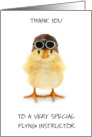 Thank You to Flying Instructor card
