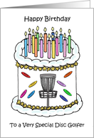 Happy Birthday to Disc Golf Player card
