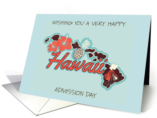 Hawaiian Admission Day August card (1936430)