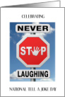 National Tell a Joke Day August 16th card