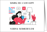 National WebMistress Day August 26th card