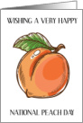 National Peach Day August 27th card