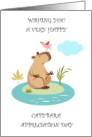 Capybara Appreciation Day July 10th card